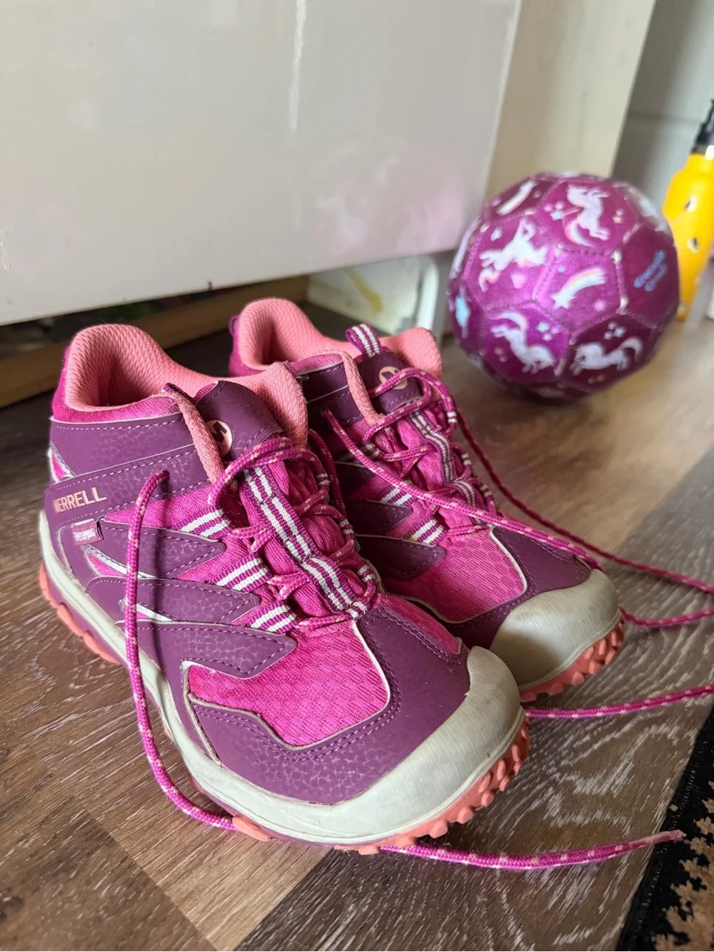 Merrell Kids Pink and Magenta Trail Boots size 13